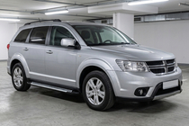 Dodge Journey 2008-2020 гг. Боковые Подножки Line (2 шт., Алюминий) фото 1