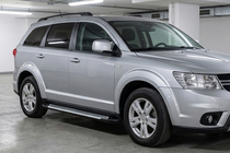 Fiat Freemont 2011-2016 гг. Боковые Подножки Line (2 шт., Алюминий) фото 1