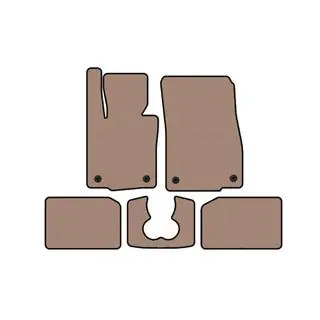 Резиновые коврики Carsuit (для S F55, 5-дверный, бежевые) фото 1