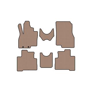 Резиновые коврики Carsuit (2 ряда, бежевые) Mitsubishi Grandis 2003-2011 гг. фото 1