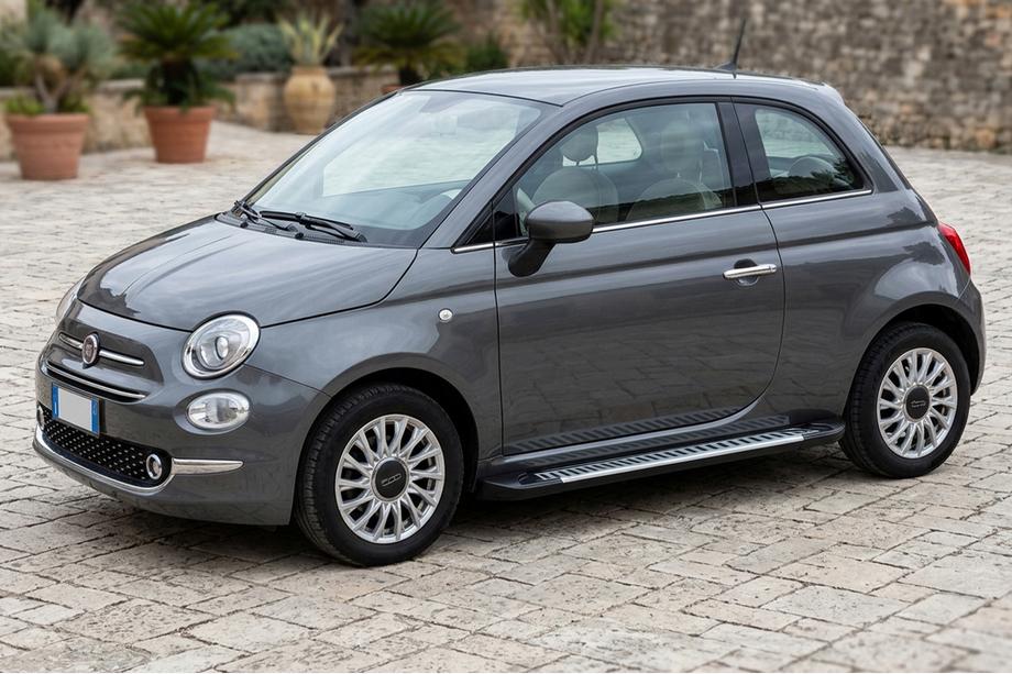 Fiat 500/500L 2013-2022 гг. Боковые Подножки Line (2 шт., Алюминий) Image