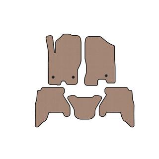 Резиновые коврики Carsuit V1 (2 ряда, бежевые, 2010-2014) Nissan Pathfinder R51 2005-2014 гг. фото 1