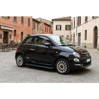 Боковые пороги Bosphorus Black (2 шт., алюминий) Fiat 500/500L 2013-2022 гг. фото 1