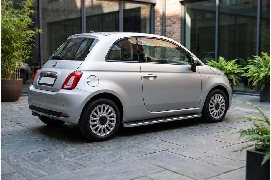 Fiat 500/500L 2013-2022 гг. Боковые Подножки Tayga Grey (2 шт., Алюминий) Image