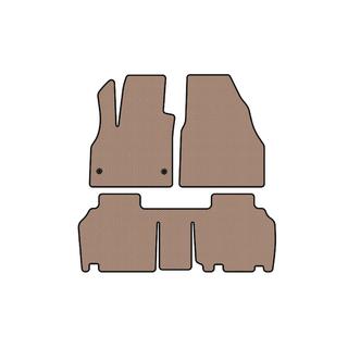 Резиновые коврики Carsuit (2 ряда, 5-дверный/7-местный, бежевые) Renault Kangoo 2008–2020 гг. фото 1