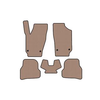 Резиновые коврики Carsuit (2010-2012, HB, 5-дверный, бежевые) Seat Ibiza 2010-2017 гг. фото 1