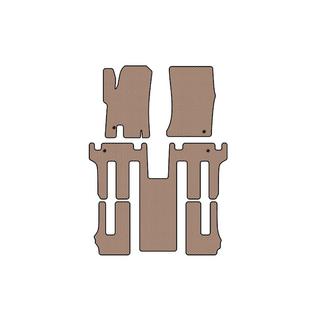 Резиновые коврики в салон Carsuit 2004-2008 (3 ряда, бежевые) Ssang Yong Rodius фото 1
