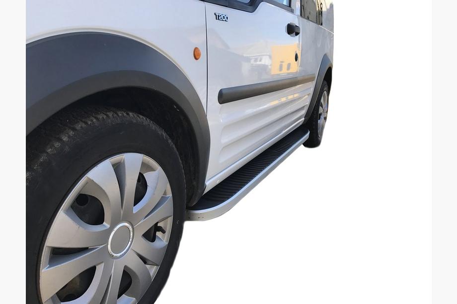Ford Connect 2002–2006 гг. Боковые Подножки Tayga (2 шт., Алюминий) Макси База Фото 12