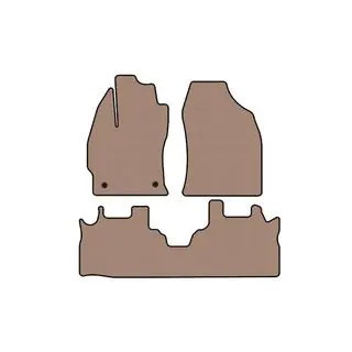 Резиновые коврики Carsuit (2 ряда, бежевые) фото 1