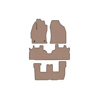Резиновые коврики Carsuit (3 ряда, бежевые) фото 1