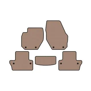 Резиновые коврики Carsuit (SW, бежевые) фото 1
