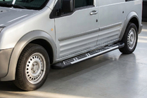 Ford Connect 2006–2009 гг. Боковые Подножки Sunrise (2 шт., Алюминий) фото 1
