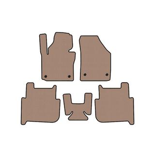 Резиновые коврики Carsuit (2 ряда, 2006-2010, 7-местный, бежевые) Volkswagen Touran 2003-2010 гг. фото 1