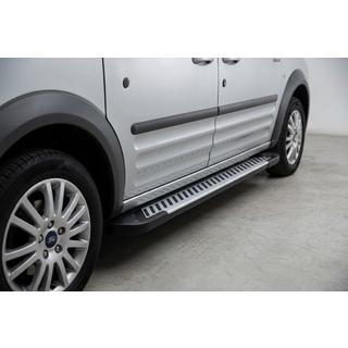 Боковые Подножки Line (2 шт., Алюминий) Ford Connect 2006–2009 гг. фото 1