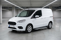 Ford Courier 2014-2023 гг. Боковые Подножки Rainbow (2 шт., Алюминий) фото 1
