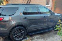 Ford Explorer 2011-2019 гг. Боковые Подножки Allmond Black (2 шт., Алюминий) фото 3