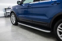 Ford Explorer 2011-2019 гг. Боковые Подножки Tayga Grey (2 шт., Алюминий) фото 1