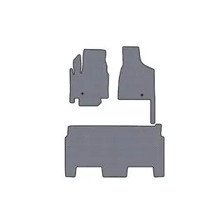 Резиновые коврики Carsuit (2008-2020, 2 ряда, 8-местный/Комплектация SXT, серый) фото 1