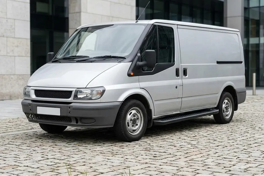 Ford Transit 2000–2014 гг. Боковые Подножки Allmond Black (2 шт., Алюминий) L2 (средняя база) Фото 1