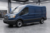 Ford Transit 2000–2014 гг. Боковые Подножки Duru (2 шт., Алюминий) L1 (короткая) фото 1
