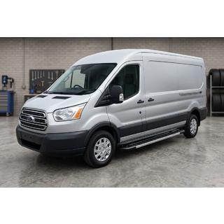 Боковые пороги RedLine V1 (2 шт., алюминий) Ford Transit 2014- гг. фото 1