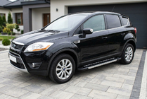 Ford Kuga 2008-2013 гг. Боковые пороги RedLine V1 (2 шт., алюминий) фото 1