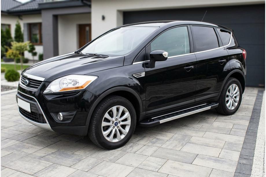Ford Kuga 2008-2013 гг. Боковые пороги RedLine V1 (2 шт., алюминий) Image