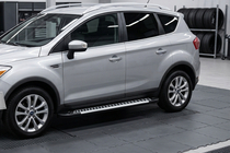 Ford Kuga 2008-2013 гг. Боковые Подножки Line (2 шт., Алюминий) фото 1