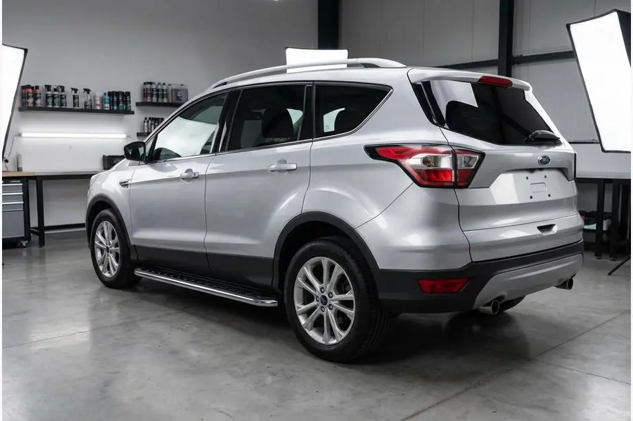 Ford Kuga/Escape 2013-2019 гг. Боковые Подножки Maydos V1 (2 шт., Алюминий и Нержавейка) Image