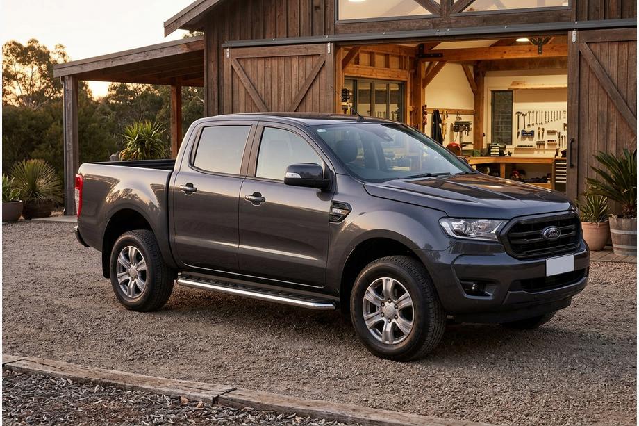 Ford Ranger 2011–2022 гг. Боковые Подножки Maydos V1 (2 шт., нержавейка) Image