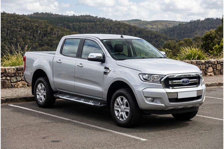 Ford Ranger 2011–2022 гг. Боковые Подножки Sunrise (2 шт., Алюминий) Image