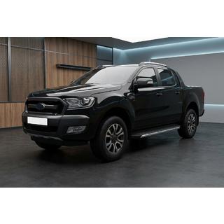Боковые Подножки Fullmond (2 шт, алюминий) Ford Ranger 2011–2022 гг. фото 1