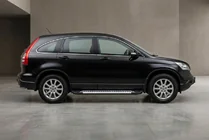 Honda CRV 2007-2011 гг. Боковые Подножки Line (2 шт., Алюминий) фото 1