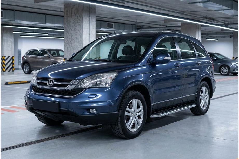 Honda CRV 2007-2011 гг. Боковые Подножки Maydos V1 (2 шт., Алюминий и Нержавейка) Image