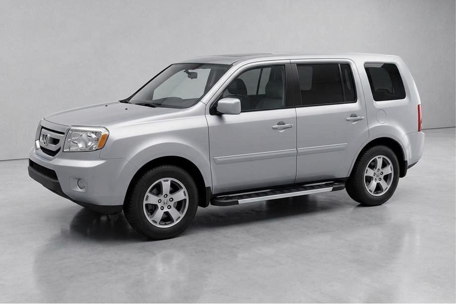 Honda Pilot 2008-2015 гг. Боковые пороги RedLine V1 (2 шт., алюминий) Image