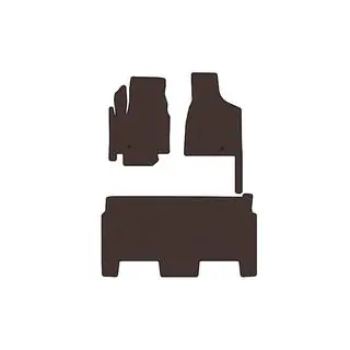 Резиновые коврики Carsuit (2008-2020, 2 ряда, 8-местный/Комплектация SXT, коричневый) фото 1