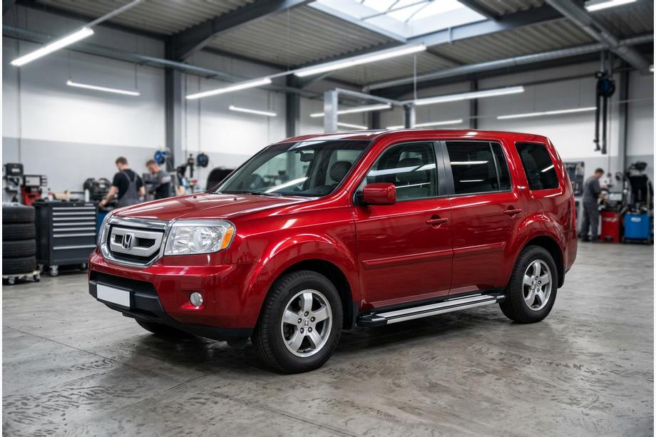 Honda Pilot 2008-2015 гг. Боковые Подножки Rainbow (2 шт., Алюминий) Image