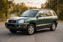 Hyundai Santa Fe 1 2000-2006 гг. Боковые Подножки Maydos V1 (2 шт., Алюминий и Нержавейка) фото 1