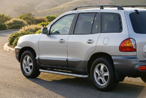 Hyundai Santa Fe 1 2000-2006 гг. Боковые Подножки Tayga Grey (2 шт., Алюминий) фото 1