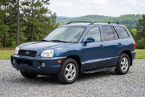 Hyundai Santa Fe 1 2000-2006 гг. Боковые Подножки RedLine Black (2 шт., Алюминий) фото 1
