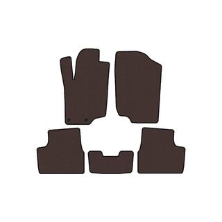 Резиновые коврики Carsuit (HB, 5-дверный, коричневый) Peugeot 207 2006–2014 гг. фото 1