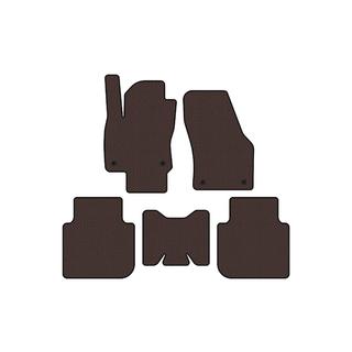 Резиновые коврики Carsuit (5-местный/АКПП, коричневый) Skoda Kodiaq 2016-2023 гг. фото 1
