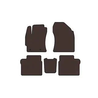 Резиновые коврики Carsuit (2016-2019, SD, коричневые) фото 1