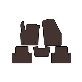 Резиновые коврики Carsuit (HB, 3-дверный, коричневый) фото 1