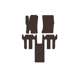 Резиновые коврики в салон Carsuit 2004-2008 (2 ряда, коричневые) Ssang Yong Rodius фото 1