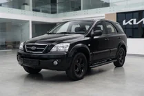 Kia Sorento I BL 2002-2009 гг. Боковые пороги Bosphorus Black (2 шт., алюминий) фото 1