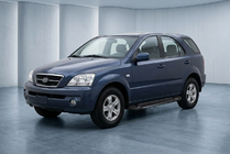 Kia Sorento I BL 2002-2009 гг. Боковые Подножки RedLine Black (2 шт., Алюминий) фото 1