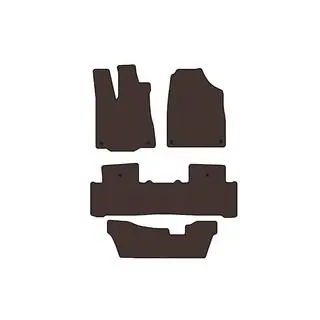 Резиновые коврики Carsuit (3 ряда, коричневые) фото 1
