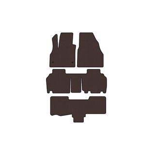 Резиновые коврики Carsuit (3 ряда, 5-дверный/7-местный, коричневый) Renault Kangoo 2008–2020 гг. фото 1