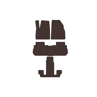 Резиновые Коврики Carsuit (3 Ряда, 2017-2019, Коричневые) GMC Acadia 2017- гг. фото 1